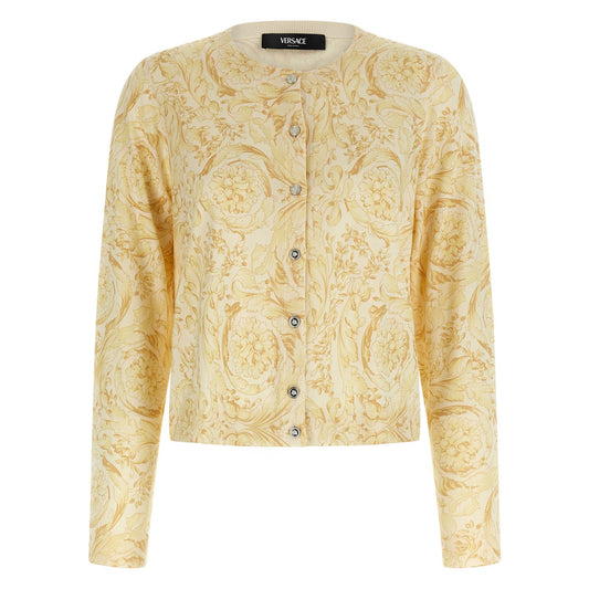 Versace Bicolor Silk Cardigan