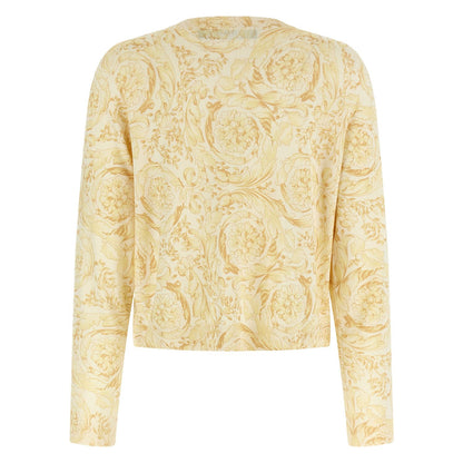Versace Bicolor Silk Cardigan