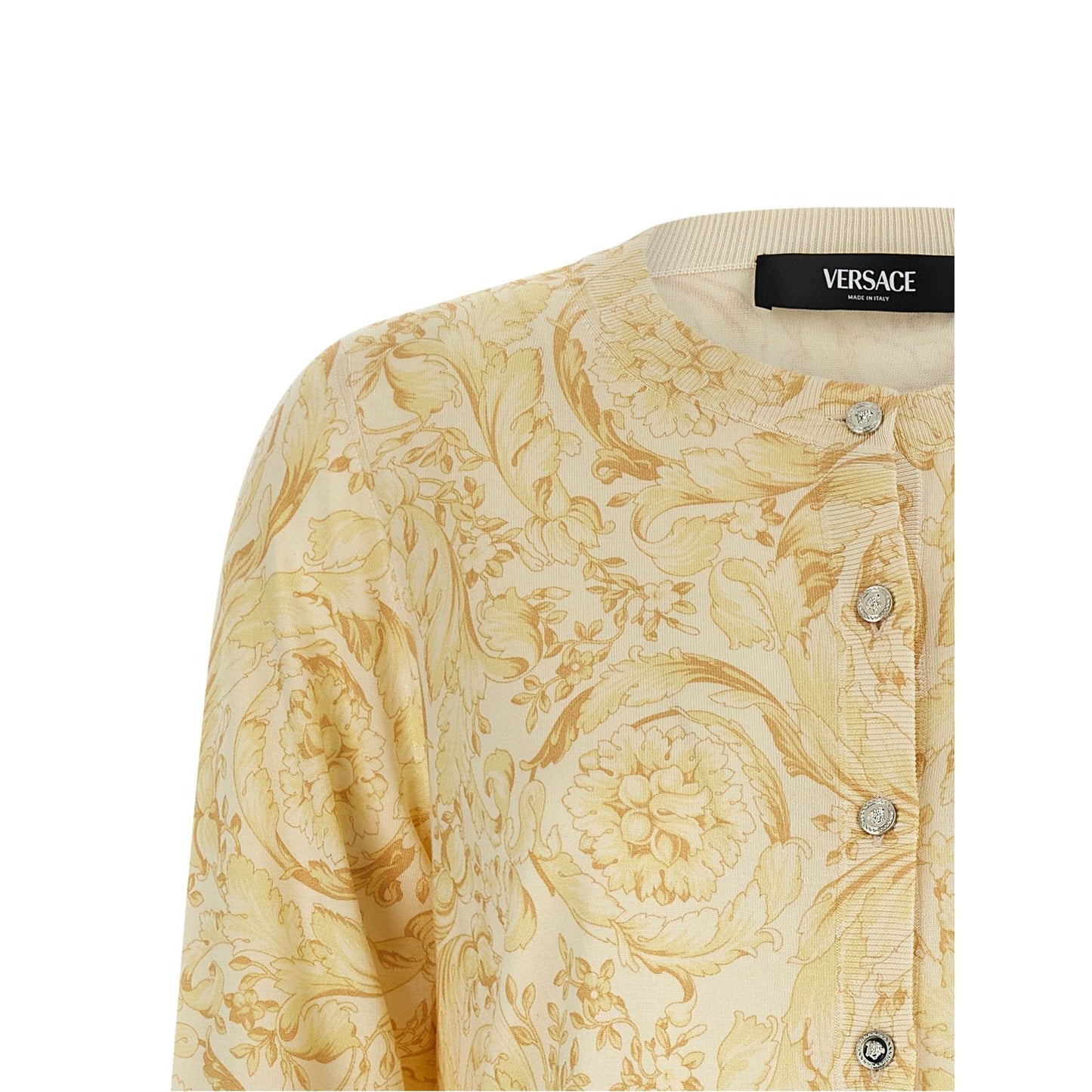 Versace Bicolor Silk Cardigan