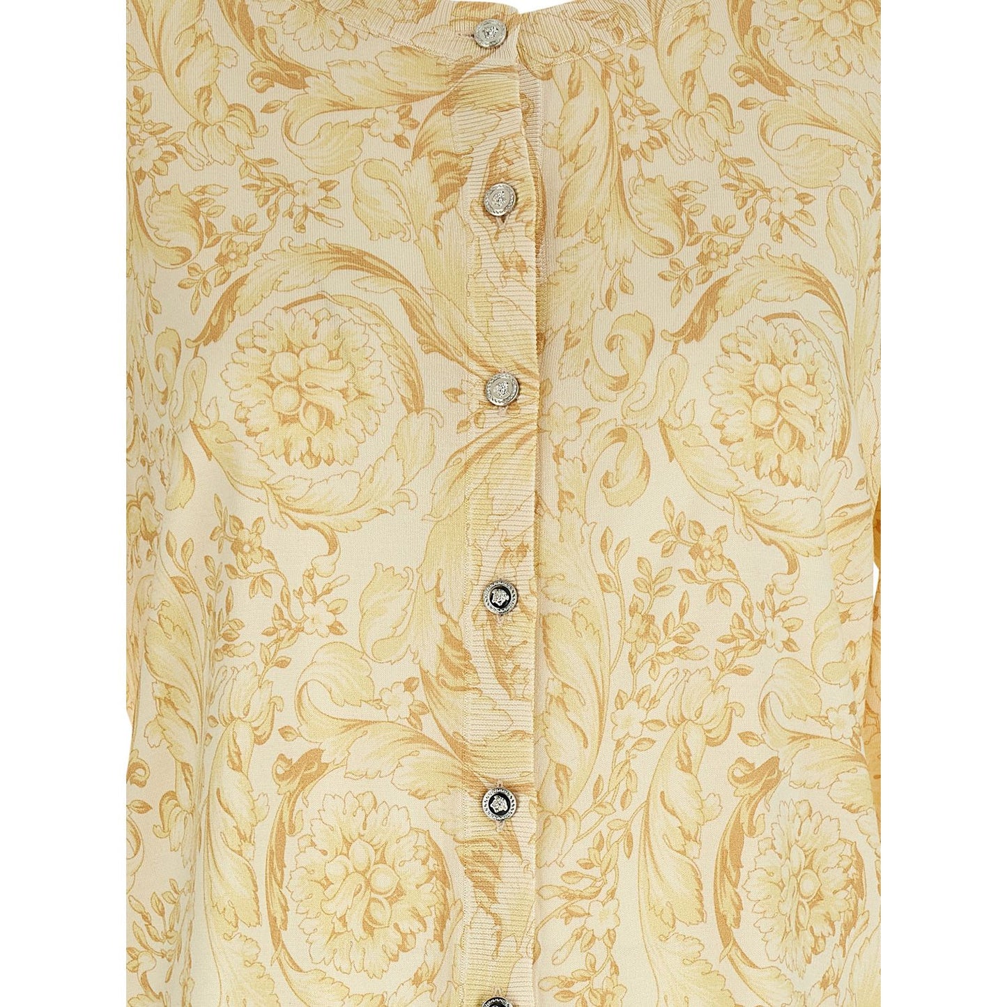 Versace Bicolor Silk Cardigan