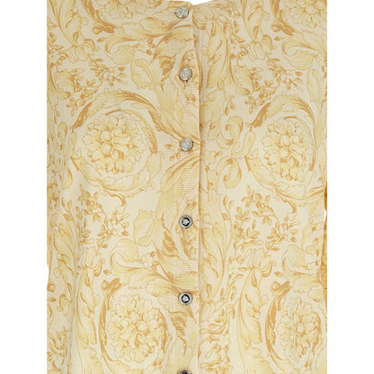 Versace Bicolor Silk Cardigan