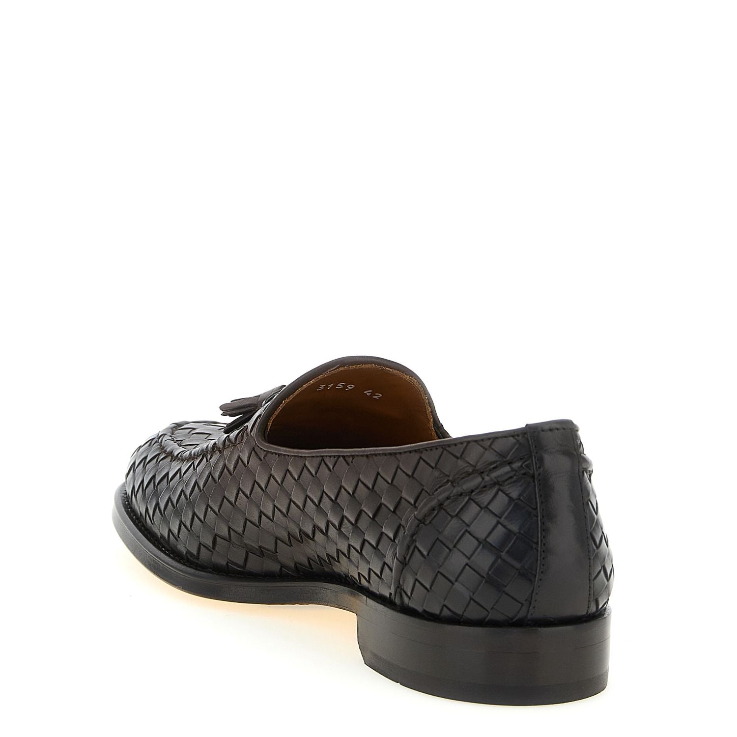 Doucal's Brown Calfskin Slip-On Loafers