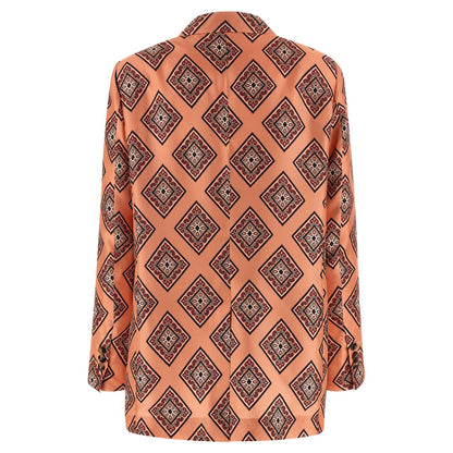 Alberto Biani Multicolor Silk Blazer