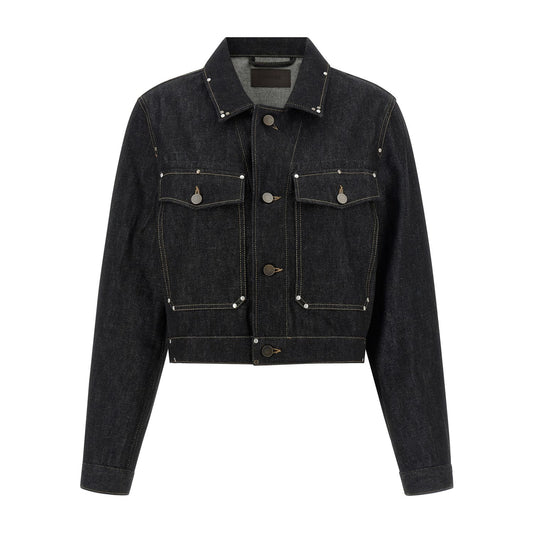 Lemaire Black Cotton Denim Jacket