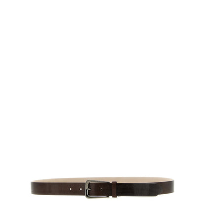 Brunello Cucinelli Brown Leather Regular Belt