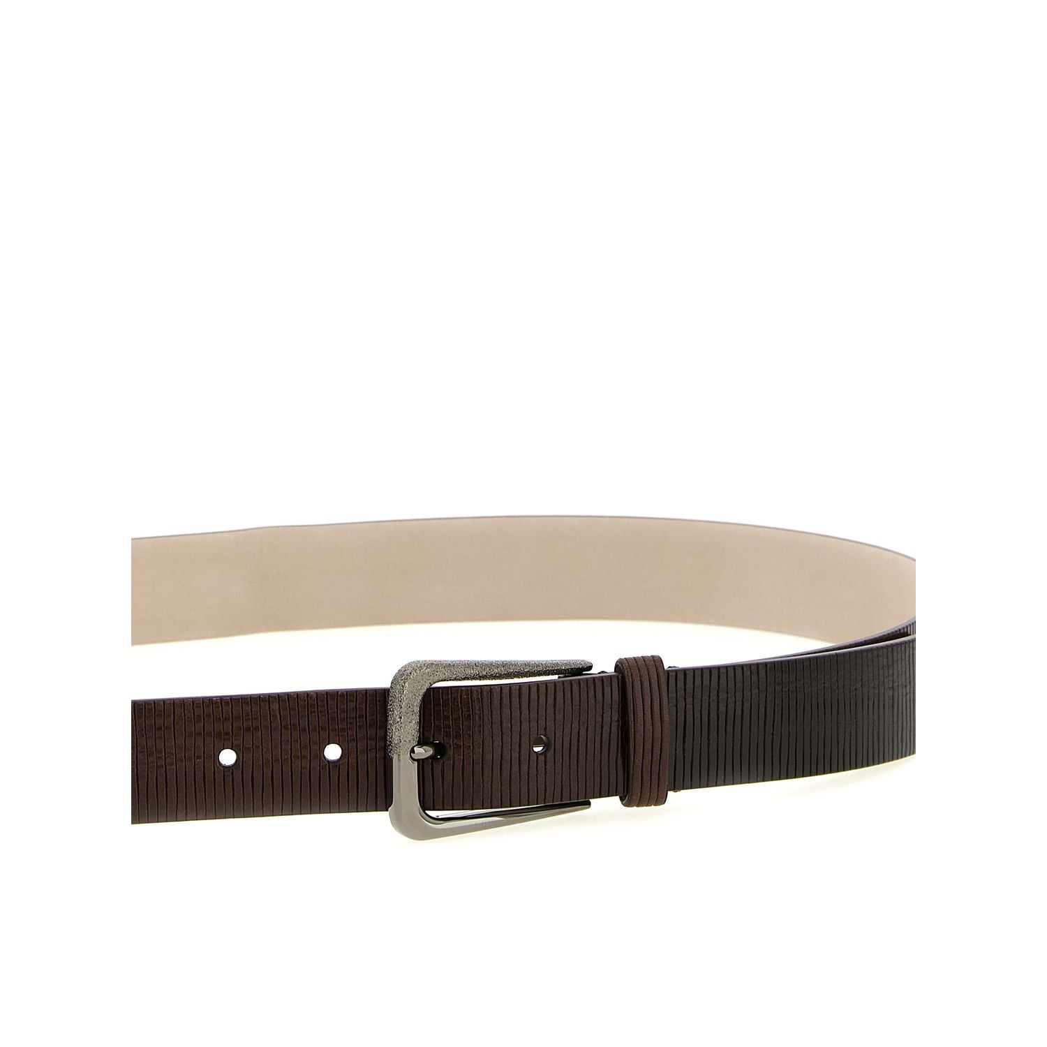 Brunello Cucinelli Brown Leather Regular Belt