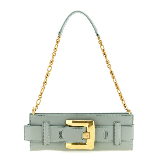 Balmain Bicolor Calfskin Clutch Bag