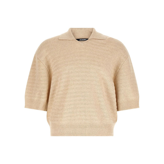 Jacquemus Beige Cotton Polo Shirt