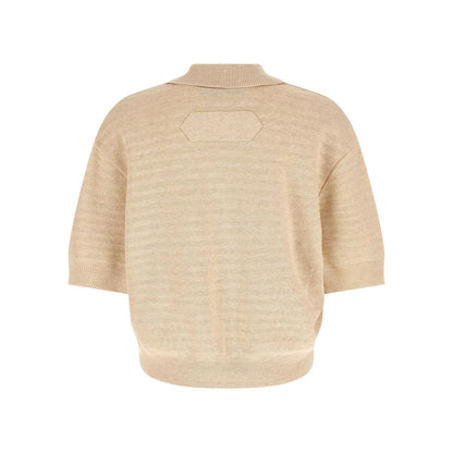 Jacquemus Beige Cotton Polo Shirt