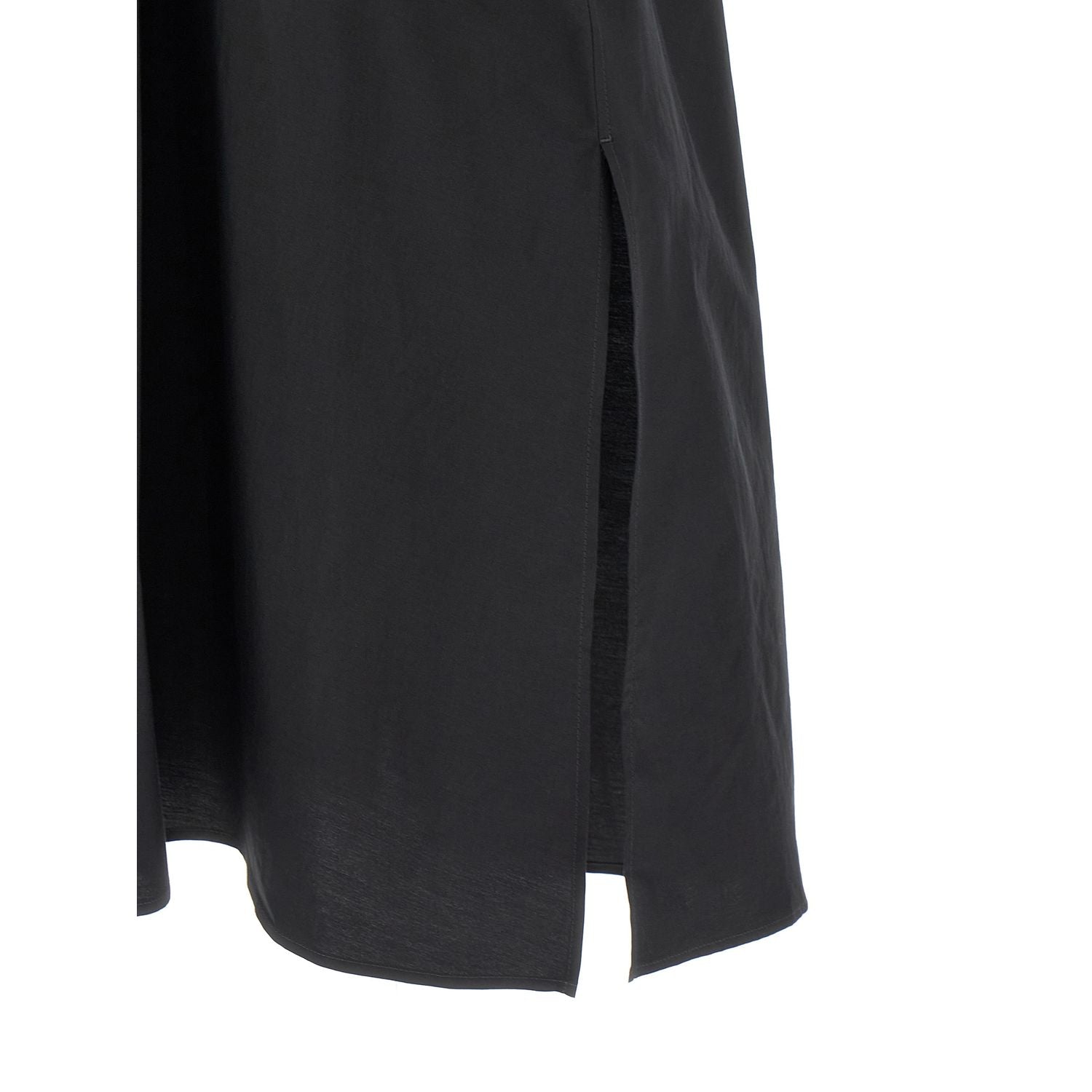 Lemaire Black Cotton Midi Dress