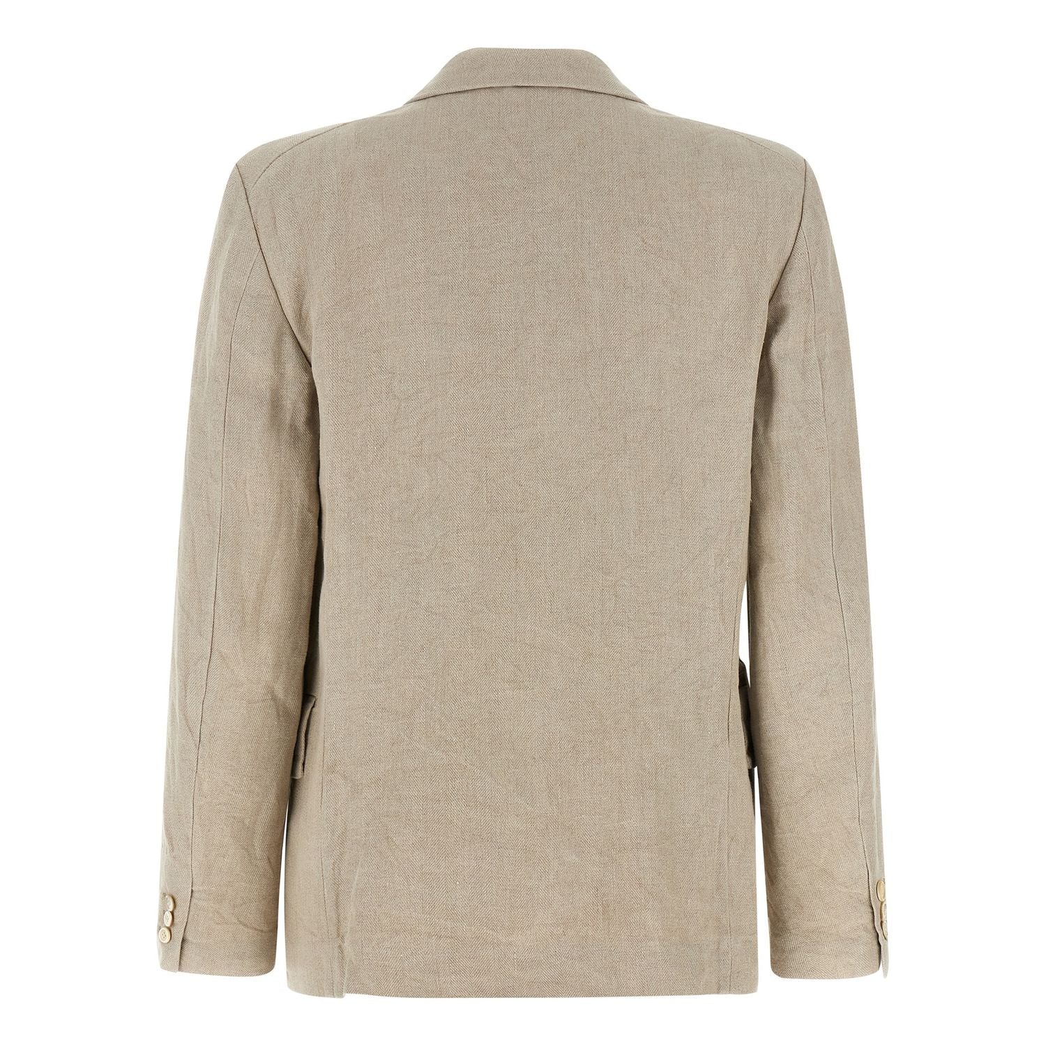 Comme Des Garçons Beige Linen Blazer