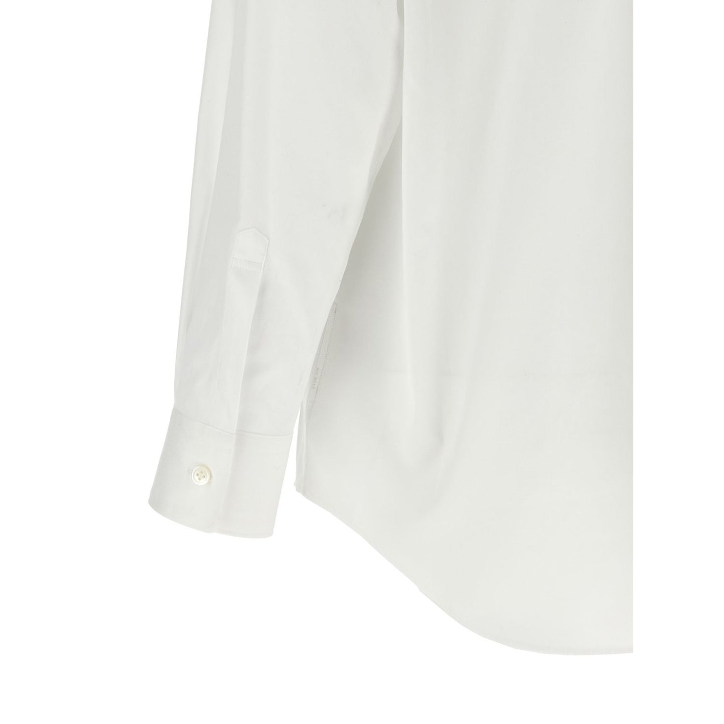 Comme Des Garçons White Cotton Blouse