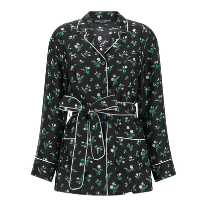Dolce & Gabbana Black Silk Blouse