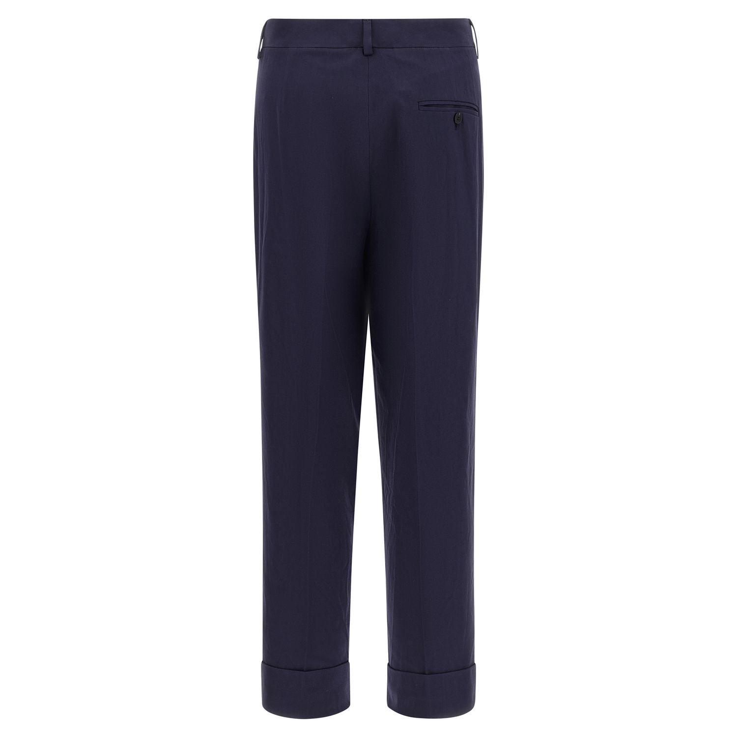 Alberto Biani Blue Cotton Pants