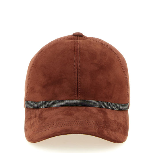 Brunello Cucinelli Multicolor Lamb Leather Cap (Baseball Hat)