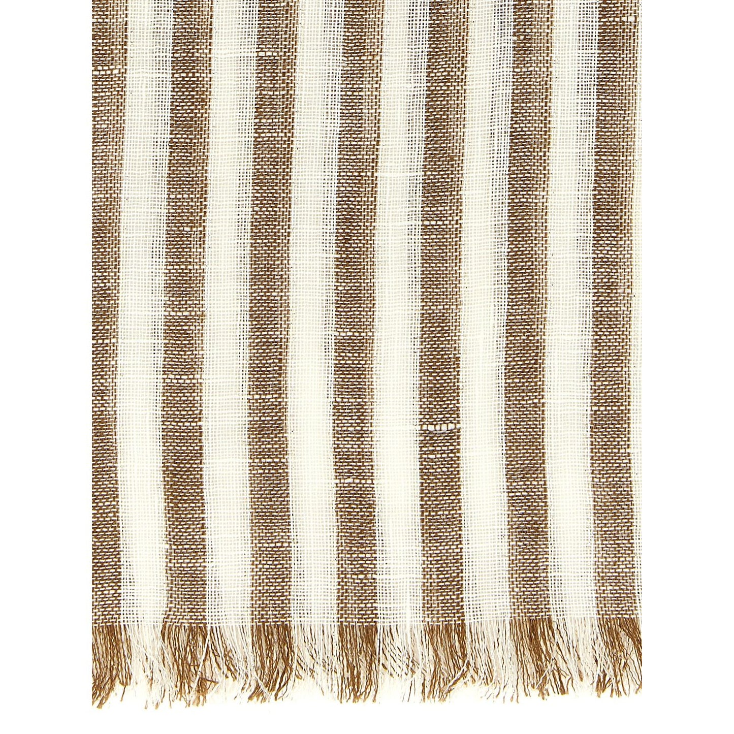 Brunello Cucinelli Brown Linen Scarf