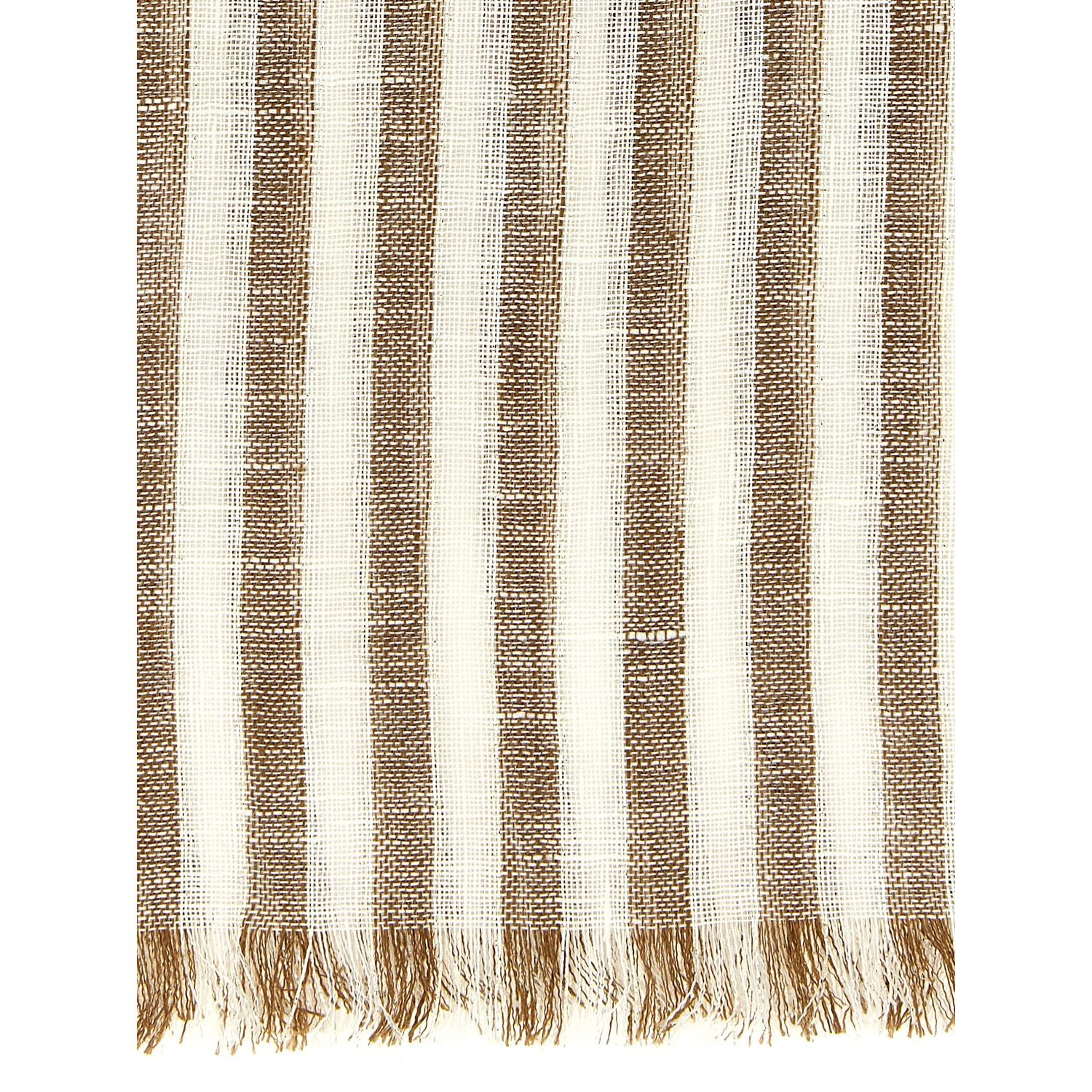 Brunello Cucinelli Brown Linen Scarf