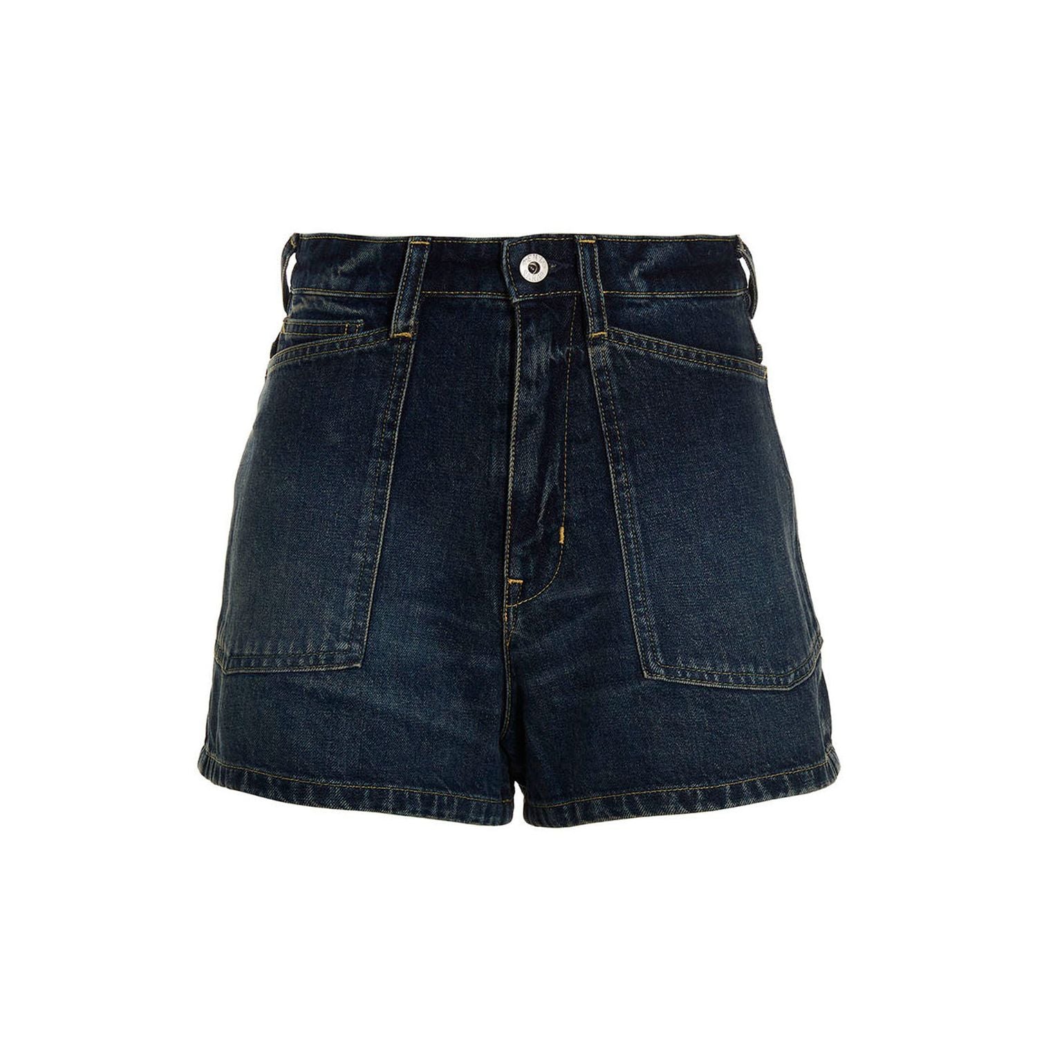 Kenzo Blue Cotton Bermuda Shorts