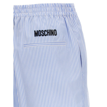 Moschino Blue Cotton Bermuda Shorts