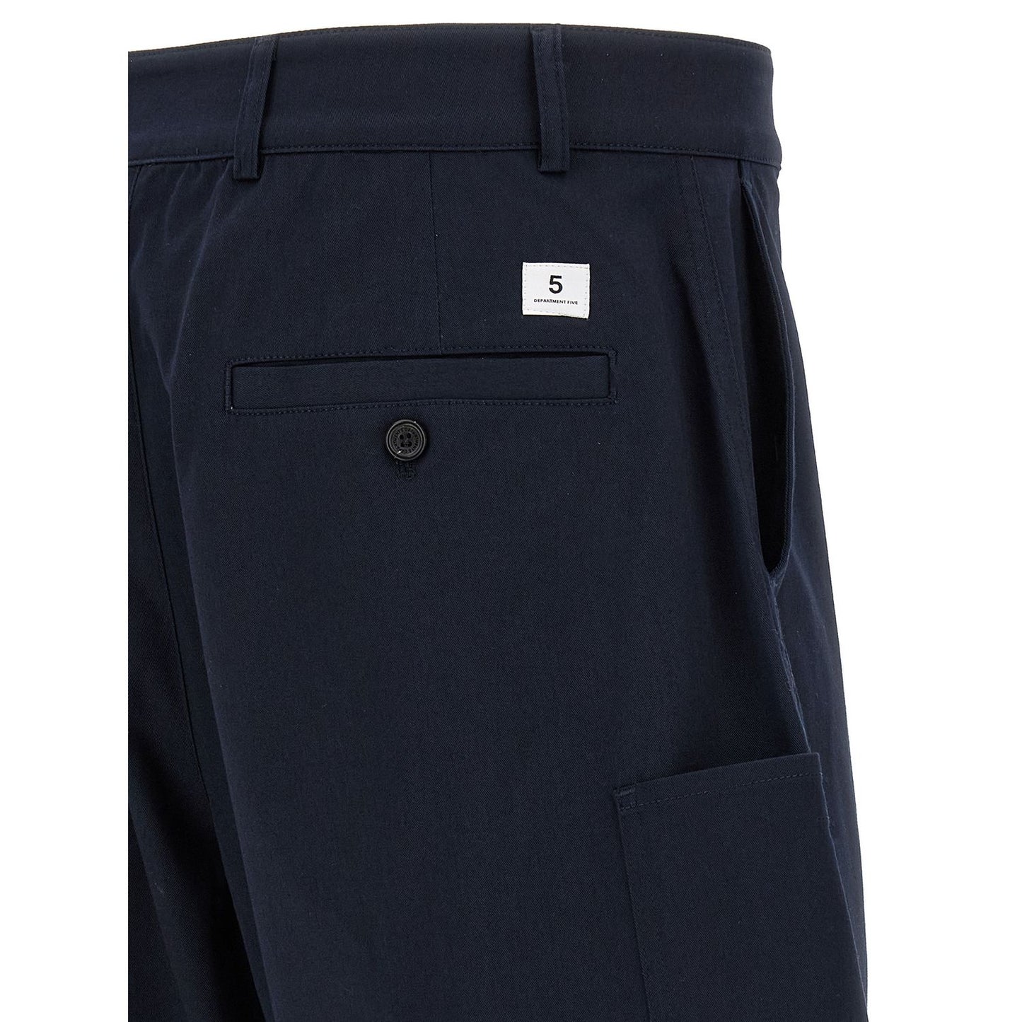 Department 5 Blue Cotton Bermuda Shorts