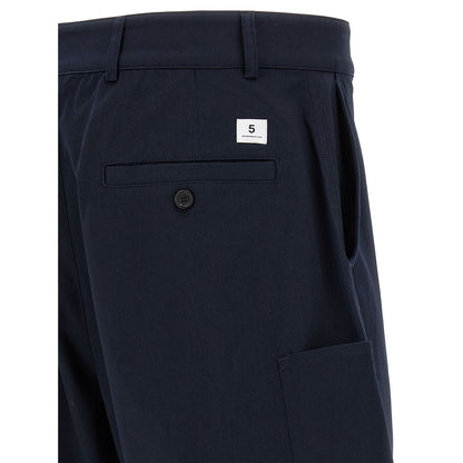 Department 5 Blue Cotton Bermuda Shorts