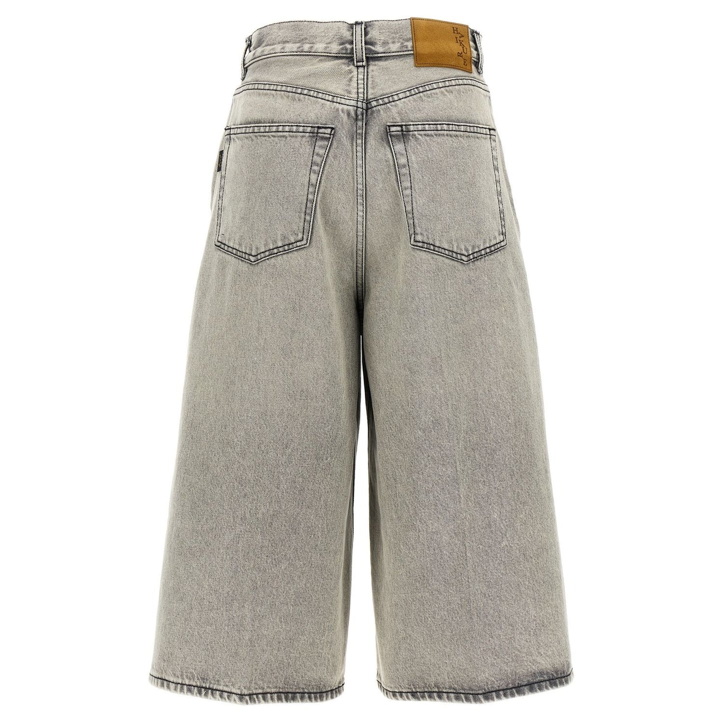Haikure White Cotton Bermuda Shorts
