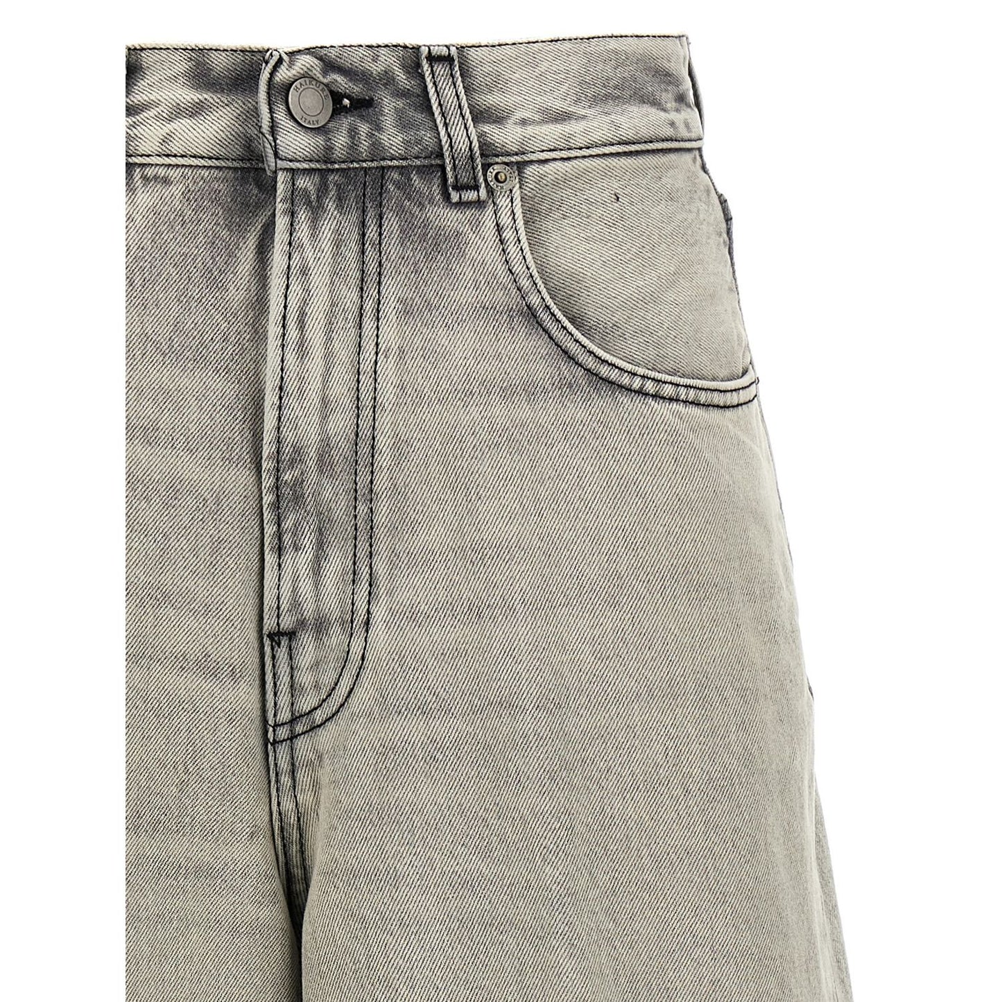 Haikure White Cotton Bermuda Shorts