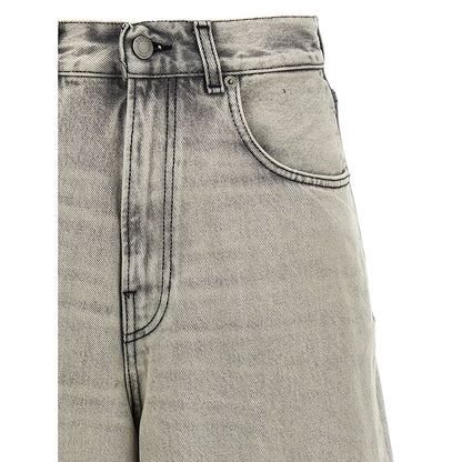 Haikure White Cotton Bermuda Shorts