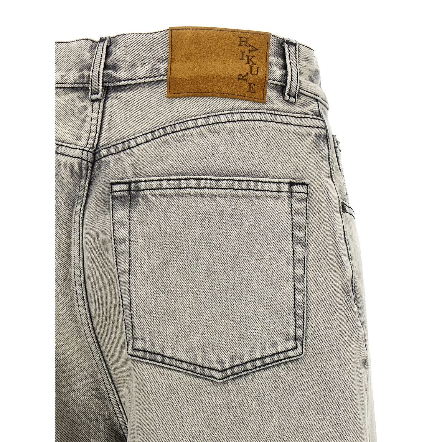 Haikure White Cotton Bermuda Shorts