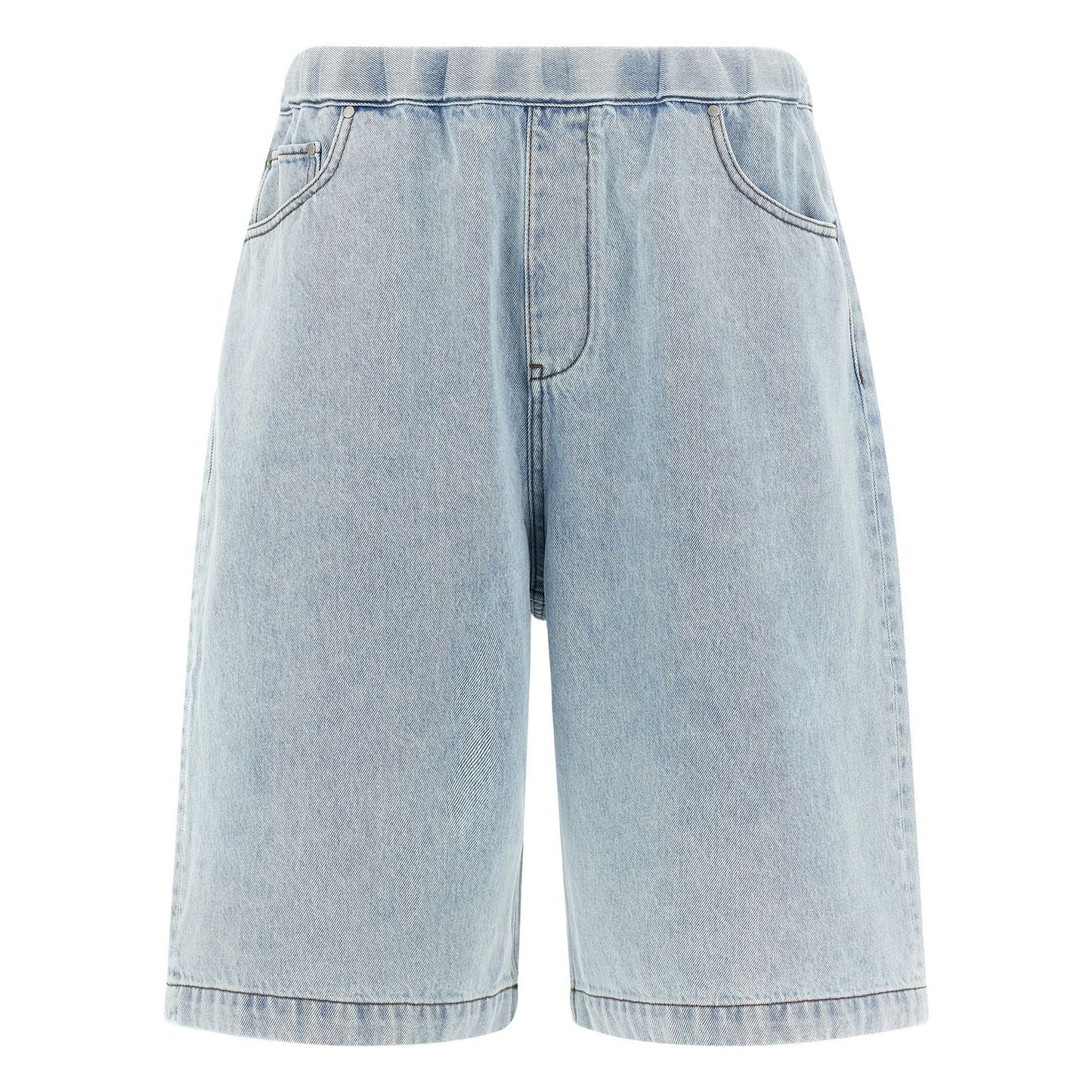 Entire Studios Blue Cotton Bermuda Shorts