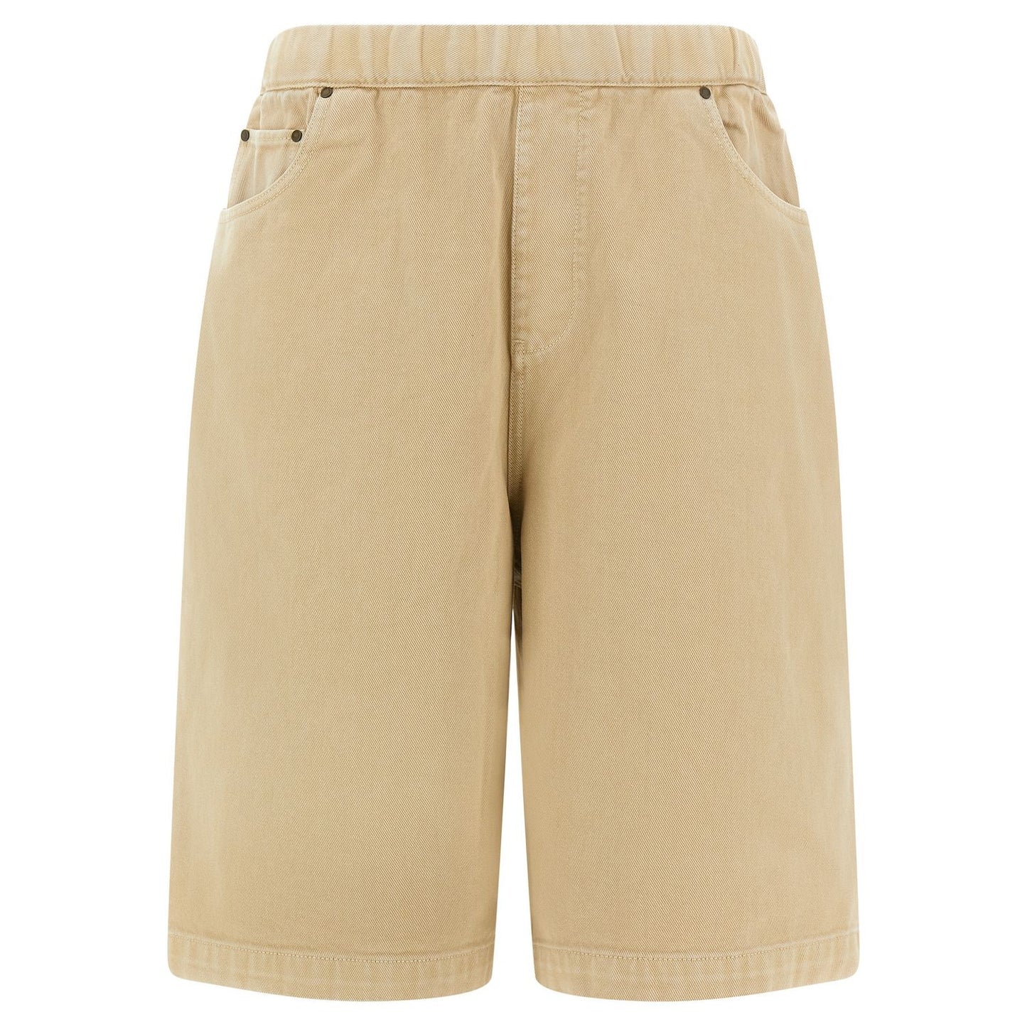 Entire Studios Beige Cotton Bermuda Shorts