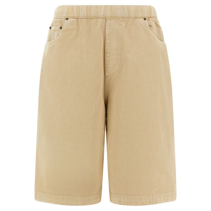 Entire Studios Beige Cotton Bermuda Shorts