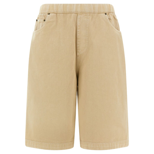 Entire Studios Beige Cotton Bermuda Shorts