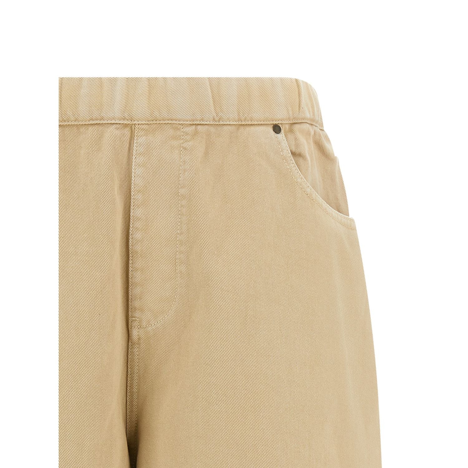 Entire Studios Beige Cotton Bermuda Shorts