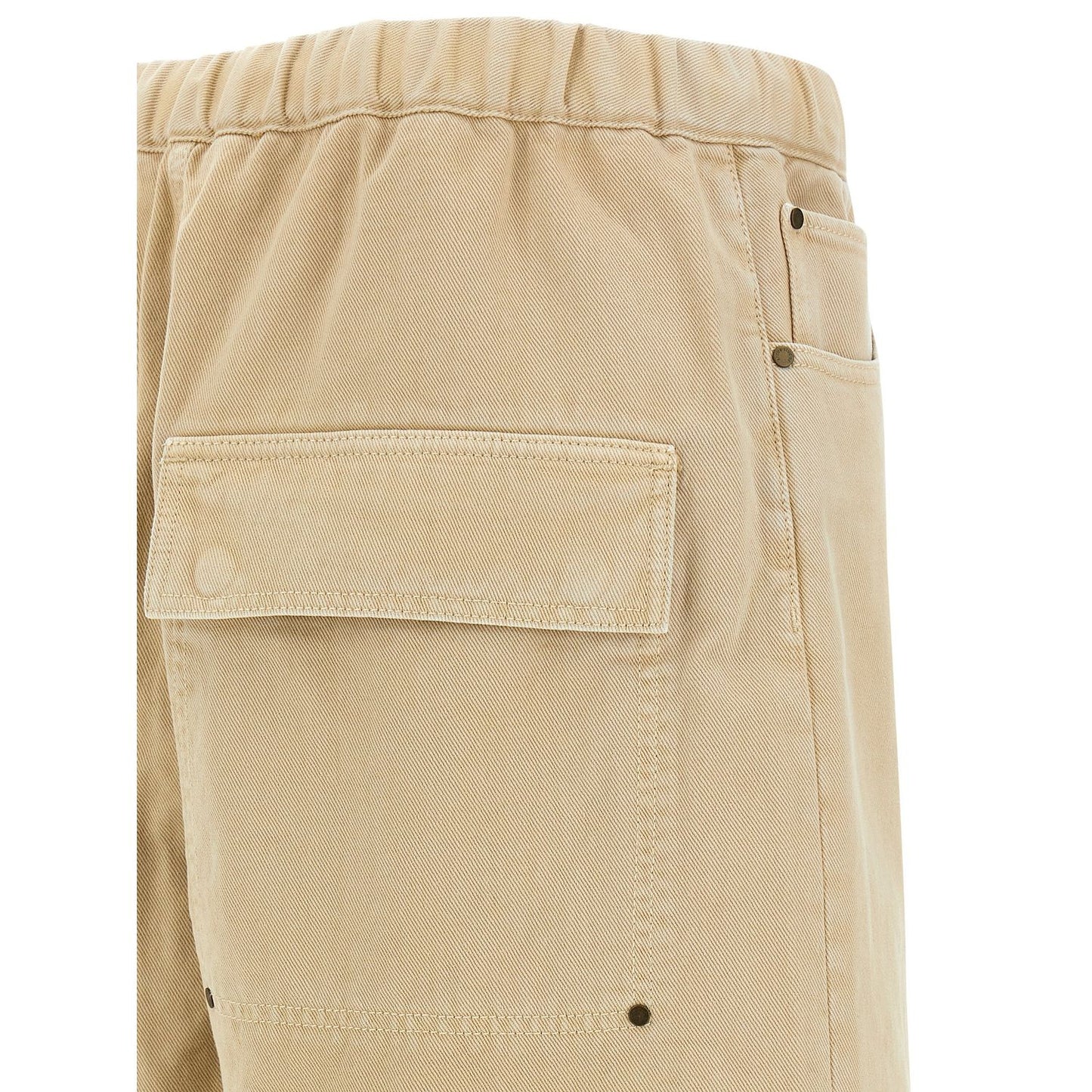 Entire Studios Beige Cotton Bermuda Shorts
