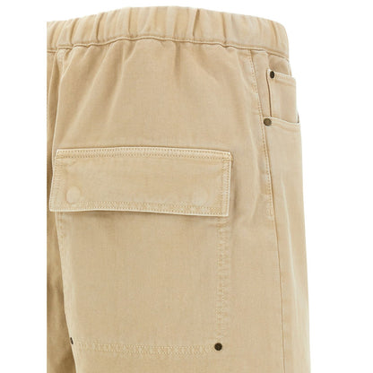 Entire Studios Beige Cotton Bermuda Shorts