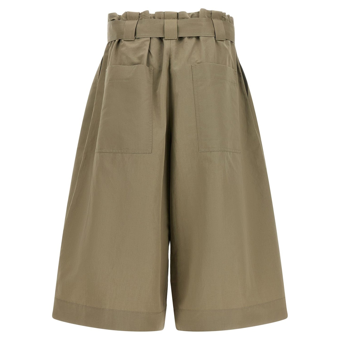 Brunello Cucinelli Bicolor Cotton Bermuda Shorts