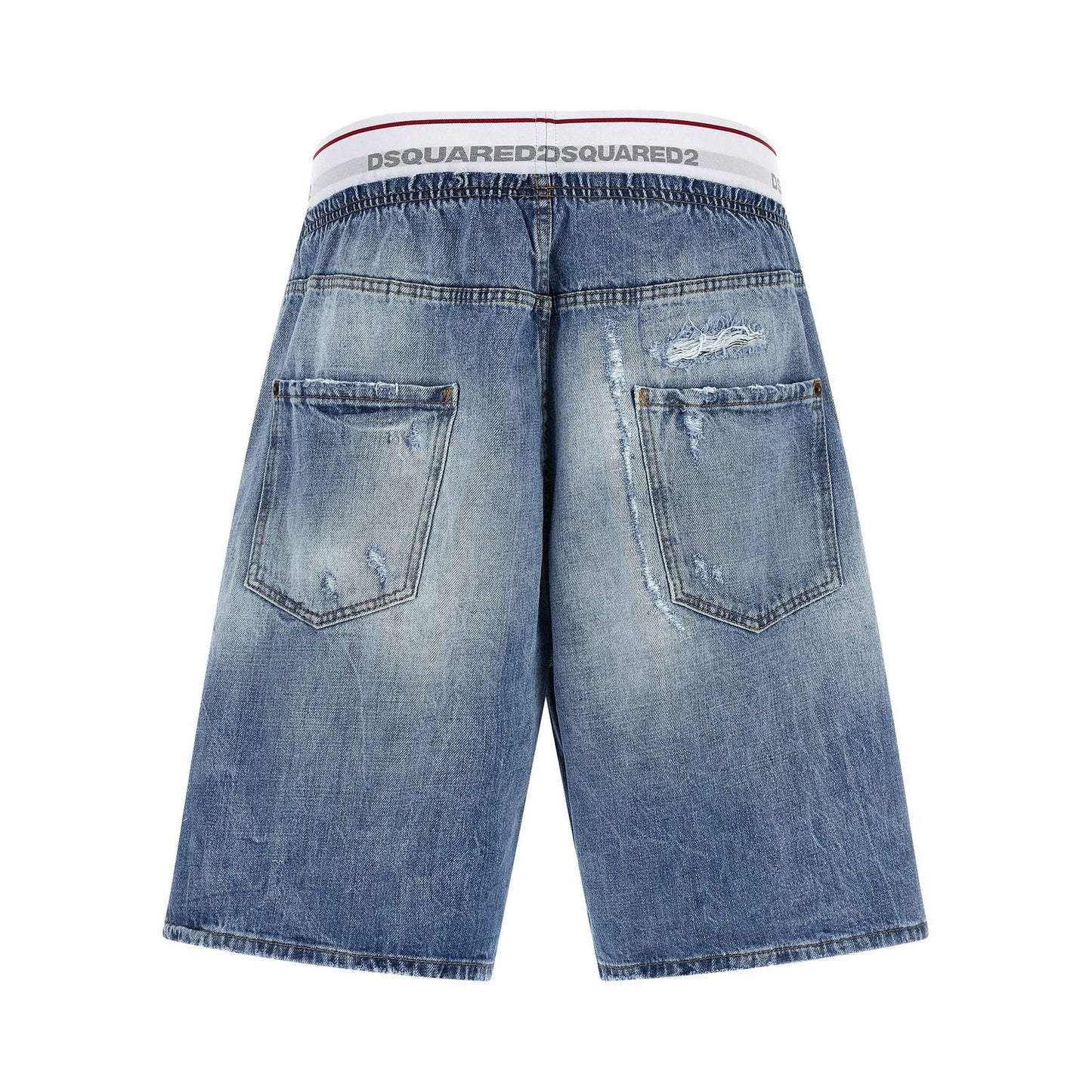 Dsquared² Blue Cotton Bermuda Shorts