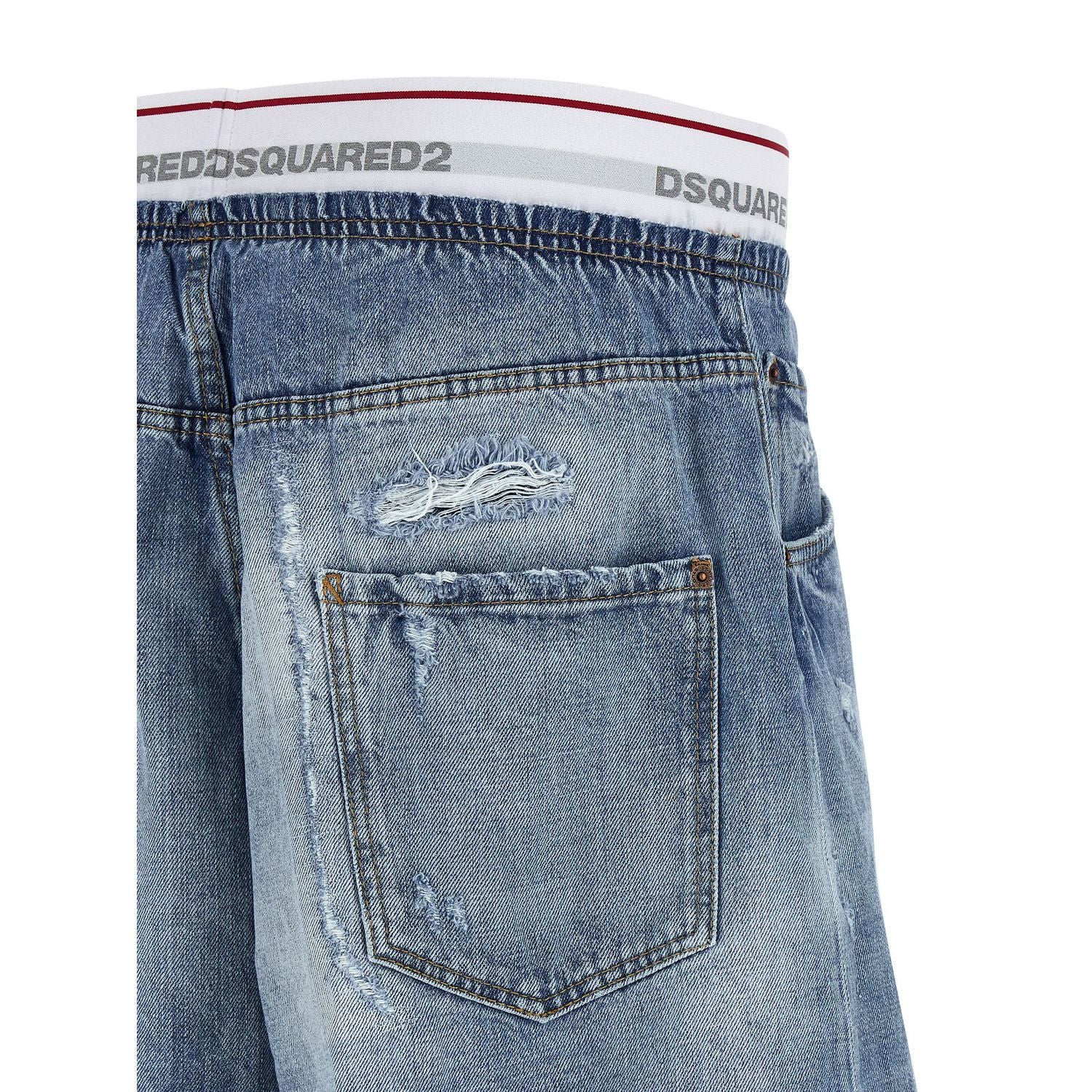 Dsquared² Blue Cotton Bermuda Shorts