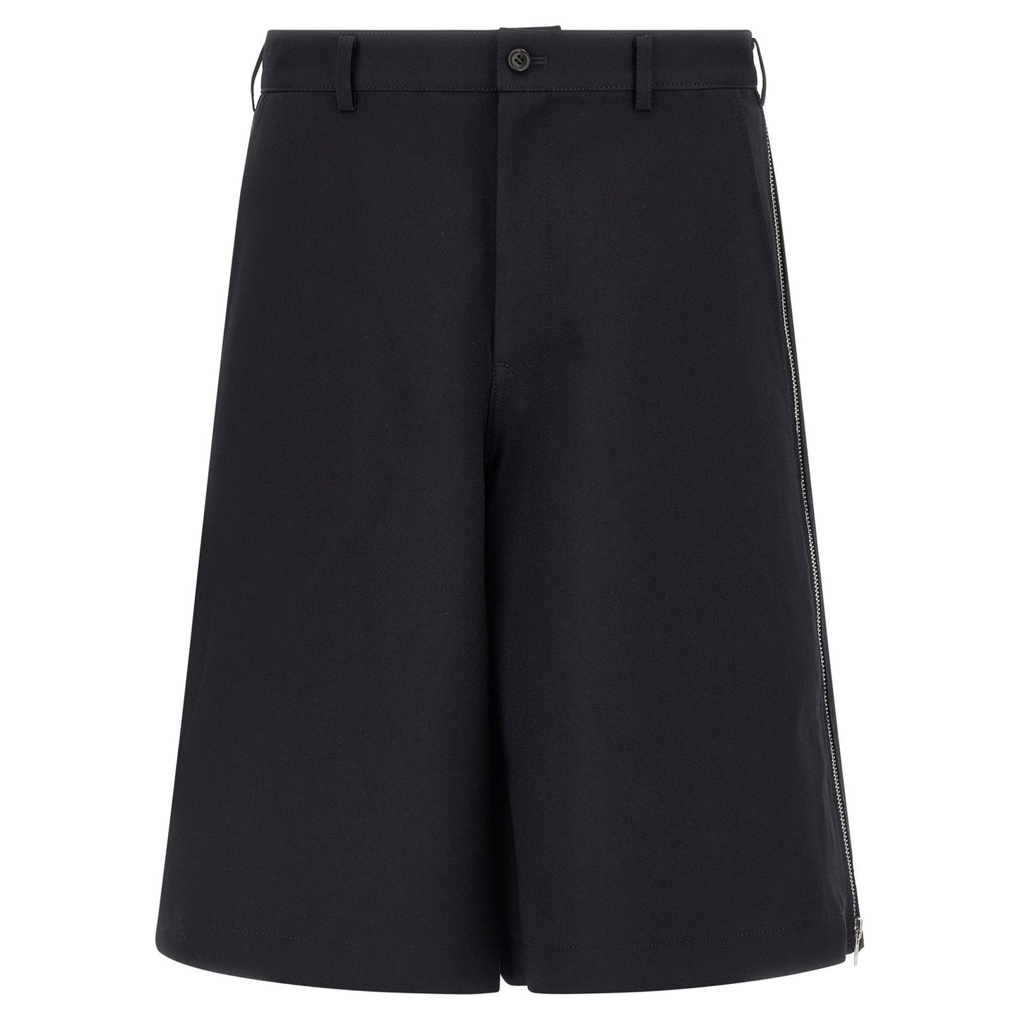 Comme Des Garçons Blue Polyester Bermuda Shorts