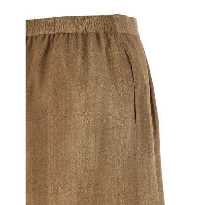 Ermanno Scervino Beige Polyester Bermuda Shorts