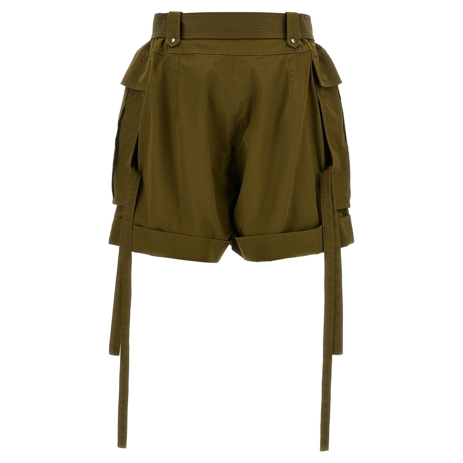 Alexander McQueen Bicolor Cotton Bermuda Shorts