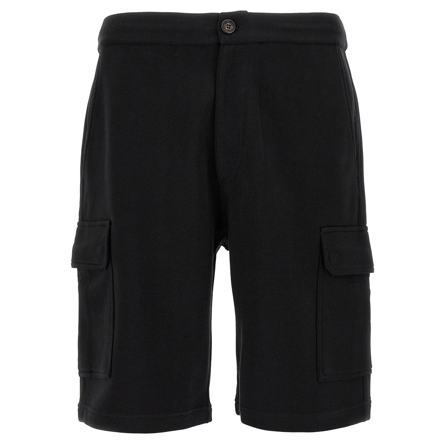 Brunello Cucinelli Black Cotton Bermuda Shorts