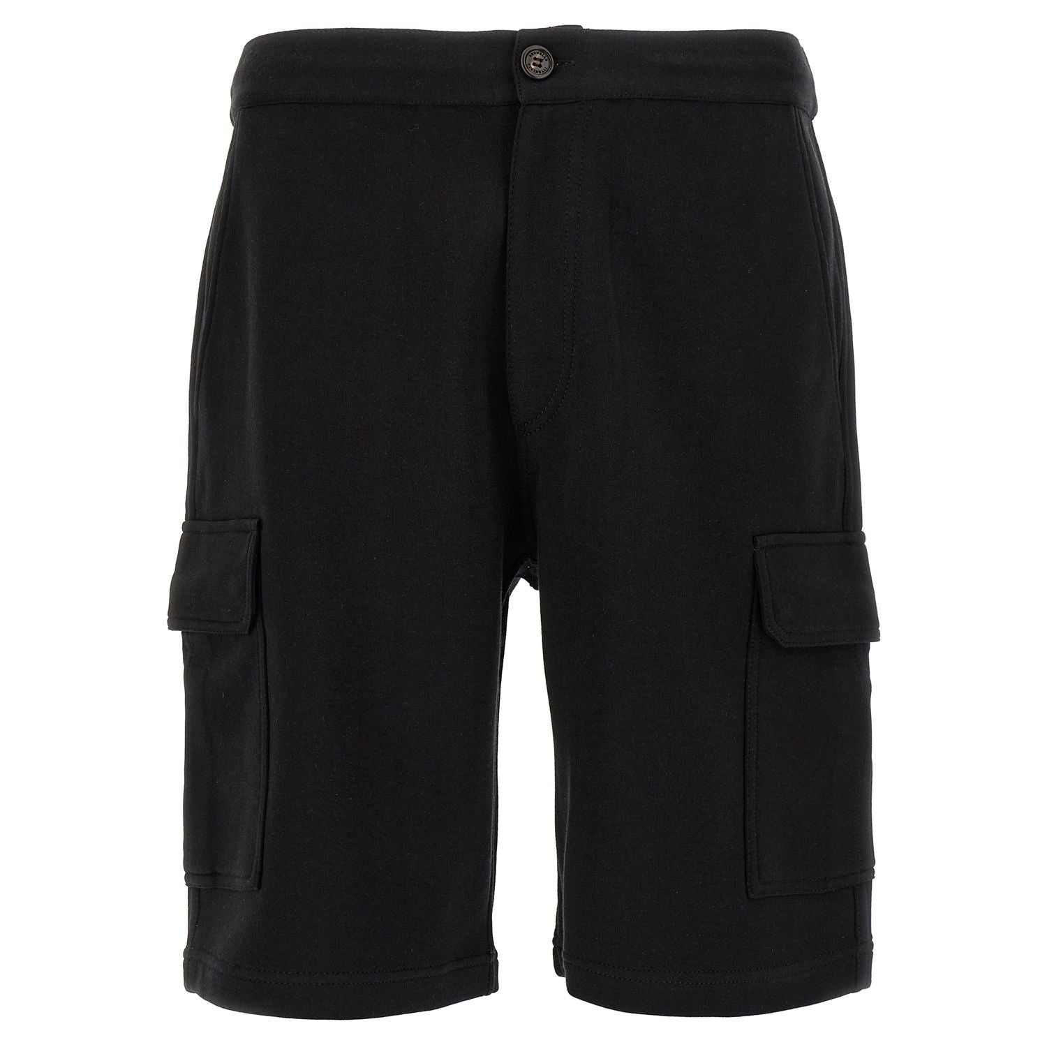 Brunello Cucinelli Black Cotton Bermuda Shorts