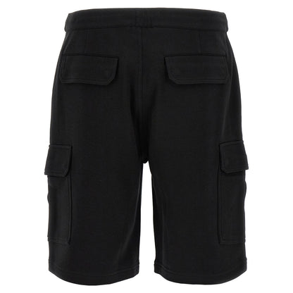 Brunello Cucinelli Black Cotton Bermuda Shorts