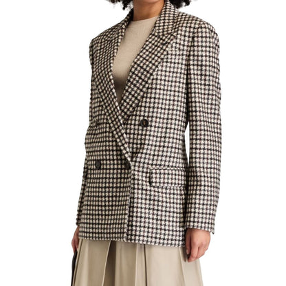 Brunello Cucinelli Brown Alpaca Leather Blazer