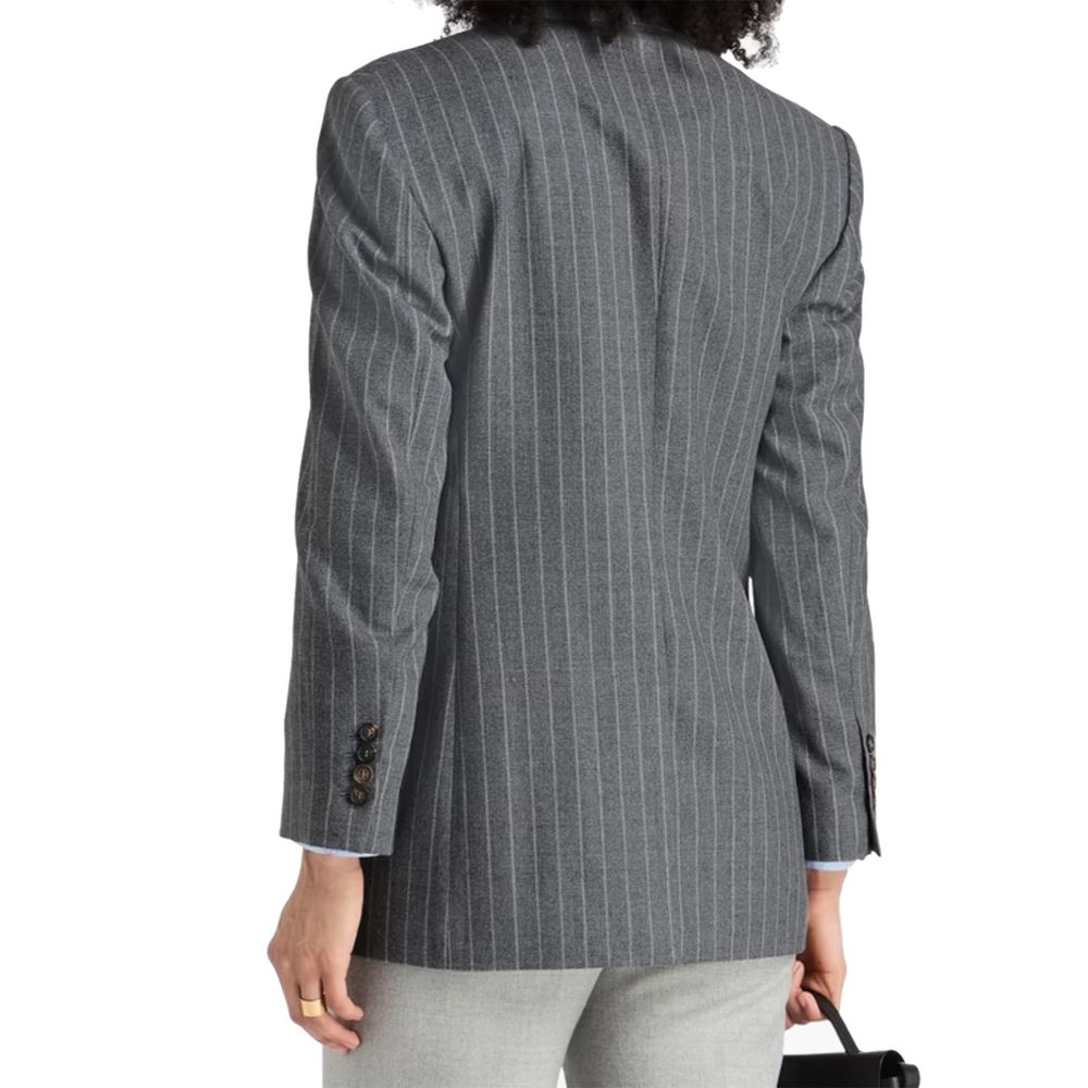 Brunello Cucinelli Gray Virgin Wool Blazer