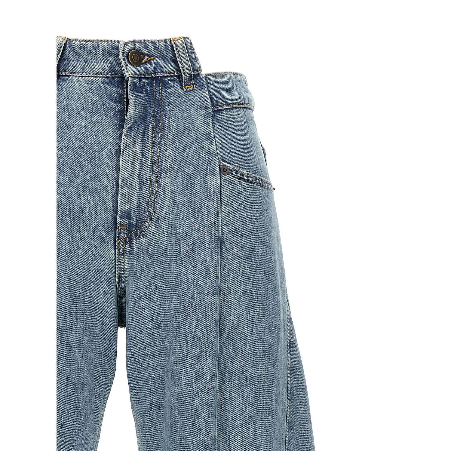 Maison Margiela Blue Cotton Jeans Denim