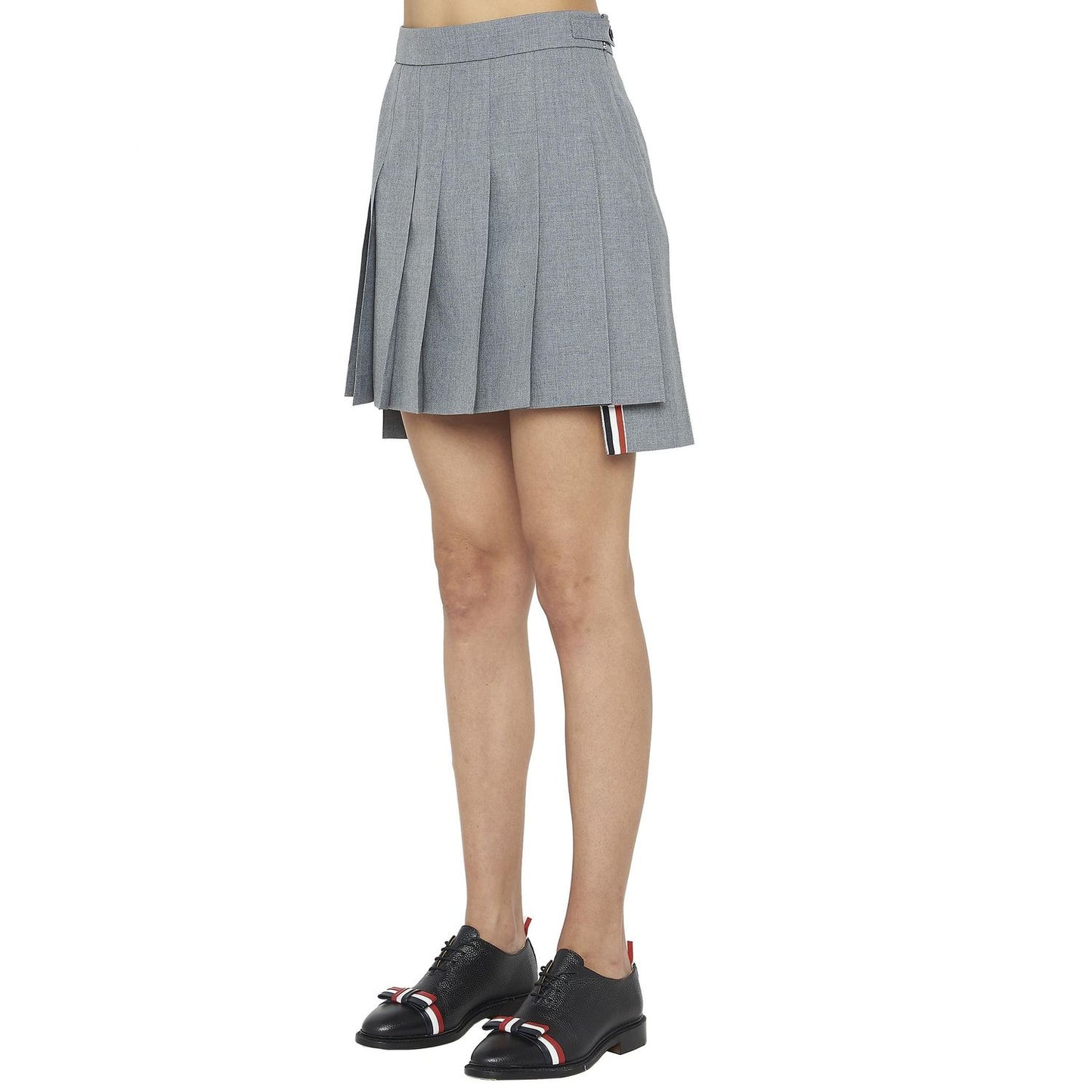 Thom Browne Gray Wool Long Skirt