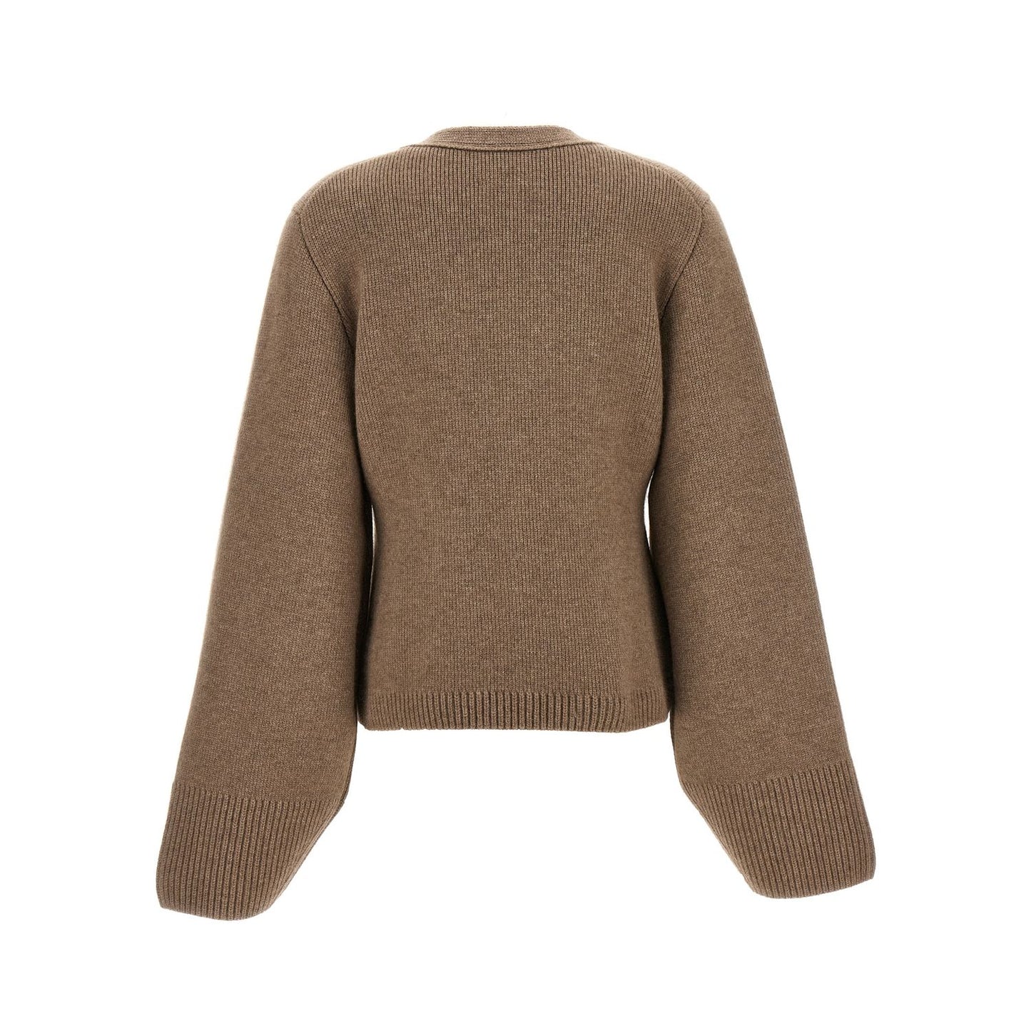 Khaite Brown Cashmere Cardigan